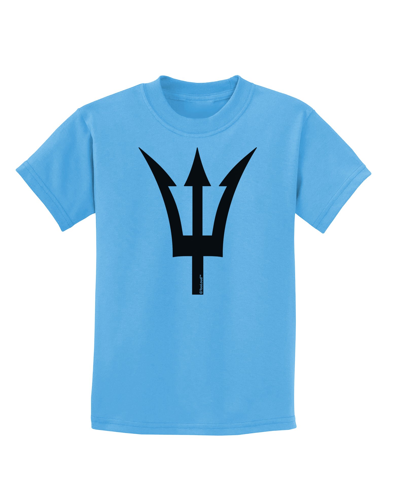 TooLoud Trident of Poseidon Kids T-Shirt - Greek Mythology Graphic Tee for Boys & Girls - Perfect for Beach Vacations & Summer Outfits