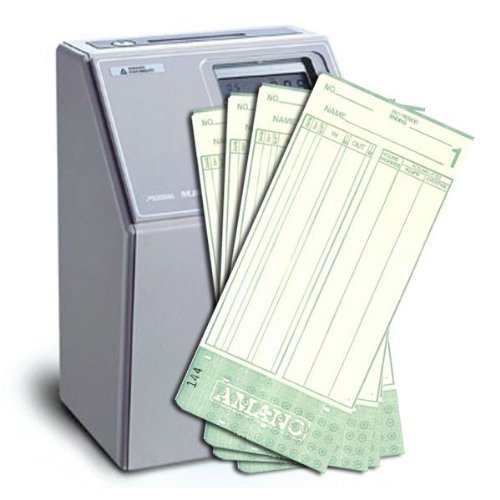 Amano MJR-7000 Time Clock Replacement Time Cards - Compatible with Amano Punch Clock Machines | Perfect for Employee Time Tracking in Offices, Factories & Small Businesses