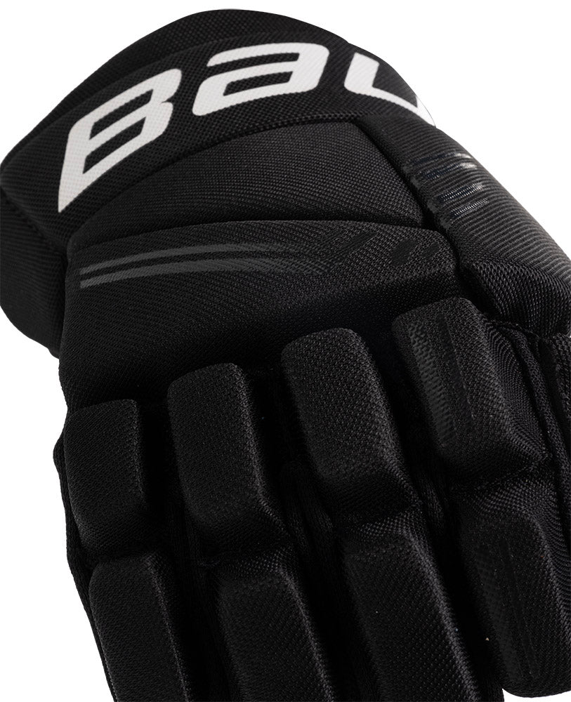 Bauer X 2024 Youth Ice Hockey Gloves - Protective Hockey Gear for Kids - Perfect for Youth Hockey Games & Practice Sessions