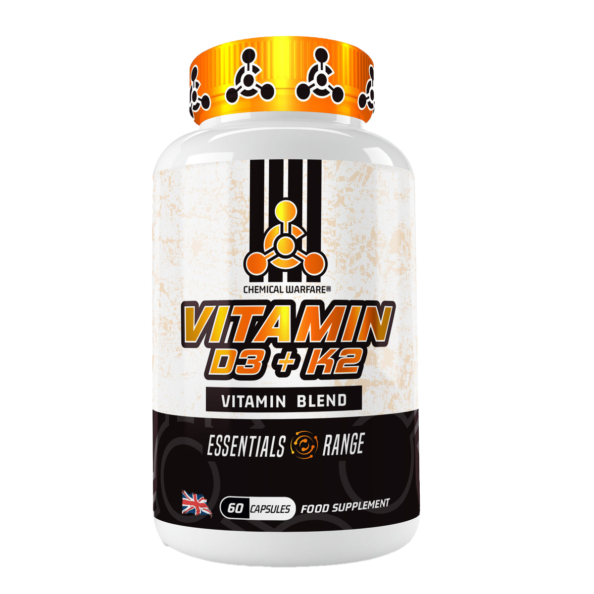 Vitamin D3 & K2 Supplement - 60 Capsules for Bone & Heart Health - Immune Support & Calcium Absorption - Perfect for Daily Wellness & Active Lifestyles