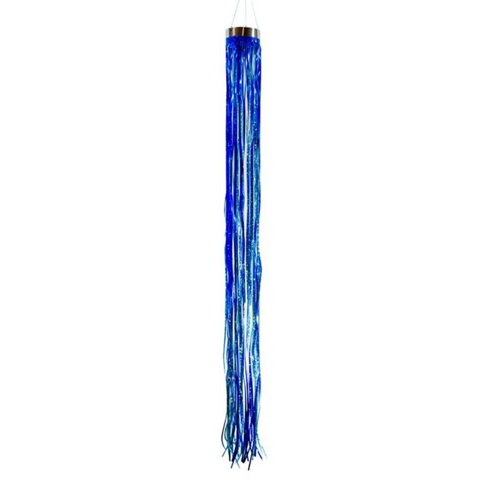 Cobalt 51 Holographic Mylar Windsock - Reflective Outdoor Decoration for Parties, Events & Aviation Use - High Visibility Wind Sock for Airports, Gardens & Festivals