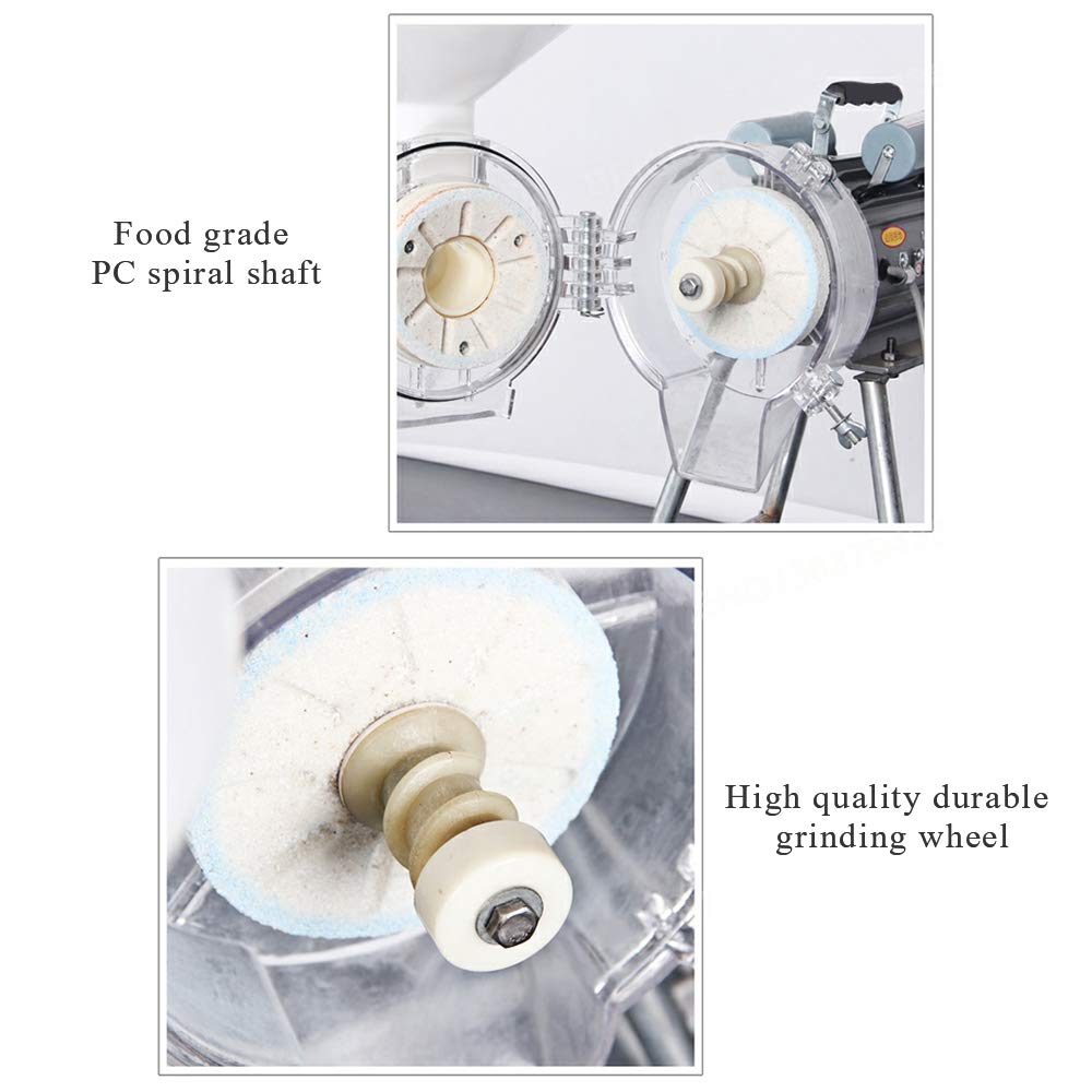 110V Commercial Electric Grain Grinder - Heavy Duty Wet & Dry Mill for Flour, Cereals, Rice, Corn, Wheat - Includes Funnel - Perfect for Bakeries, Restaurants & Home Kitchens