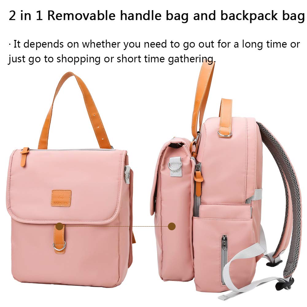 **Baby Diaper Backpack - 2-in-1 Convertible Nappy Bag with Insulated Pockets, Large Travel Backpack for Moms & Dads, Perfect for Daycare, Outings & Outdoor Adventures**