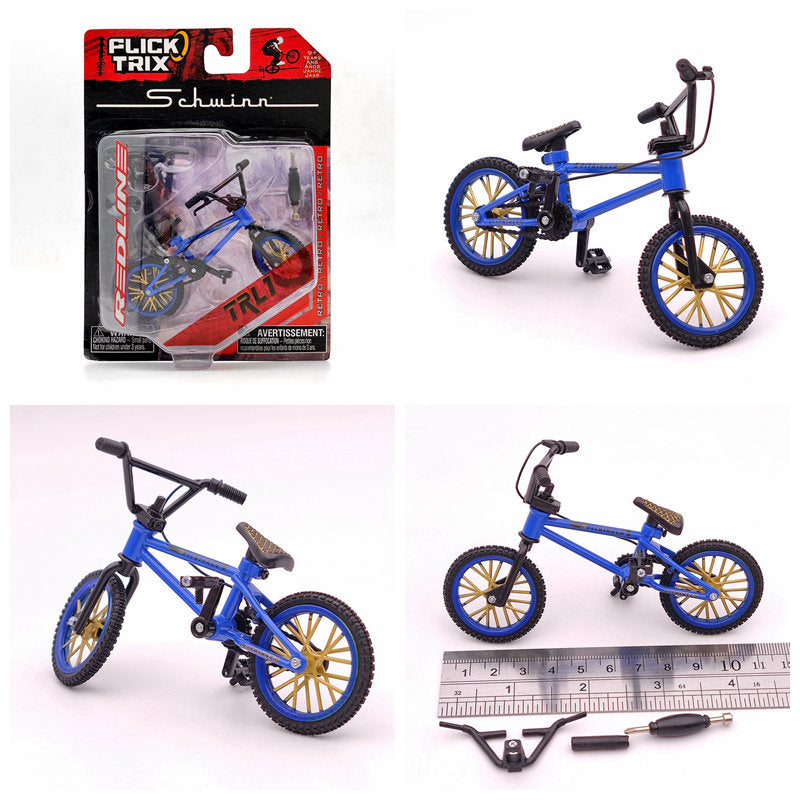 Premium Finger Bike FLICK TRIX Mini BMX Diecast Model Toy - Collectible Miniature Bicycle for Kids & Adults - Perfect for Office Desk Decor, Stress Relief, and Gift Giving