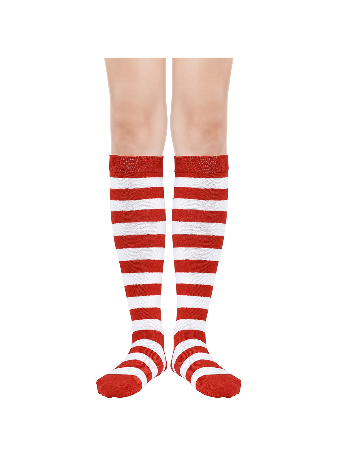 Century Star Women's Knee High Athletic Socks - Thin Stripes Compression Stockings for Running, Hiking & Outdoor Sports - Breathable & Comfortable Tube Socks for Workout & Daily Wear