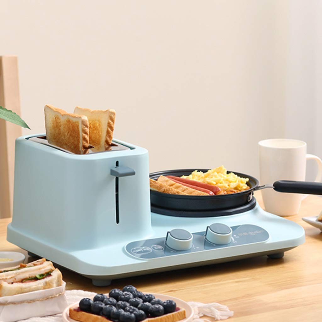 4-in-1 Multifunctional Breakfast Toaster Machine - Automatic Sandwich Maker for Bagels, Waffles & Bread - Perfect for Home, Office & Quick Breakfasts