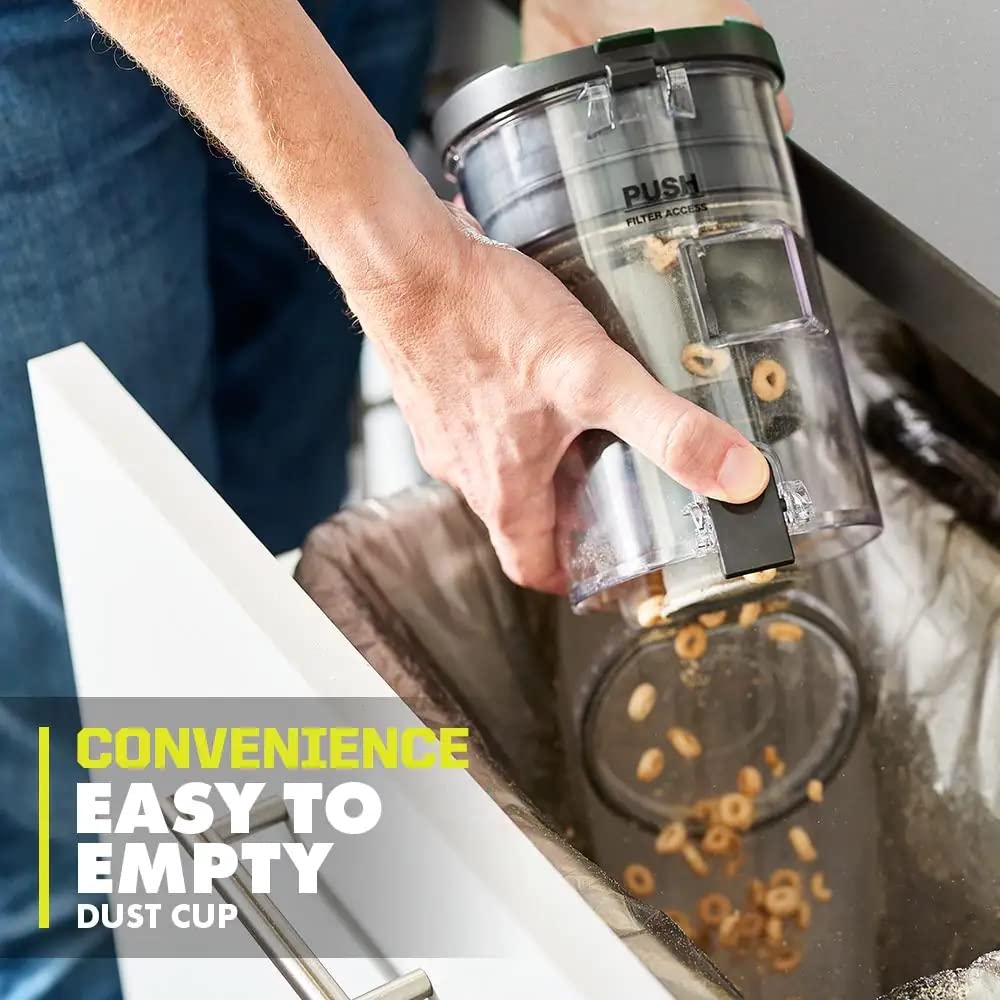 RYOBI ONE+ 18V Cordless Stick Vacuum Cleaner Kit with 4.0 Ah Battery & Charger - Lightweight Handheld Vac for Hard Floors, Carpets, Cars & Home Cleaning