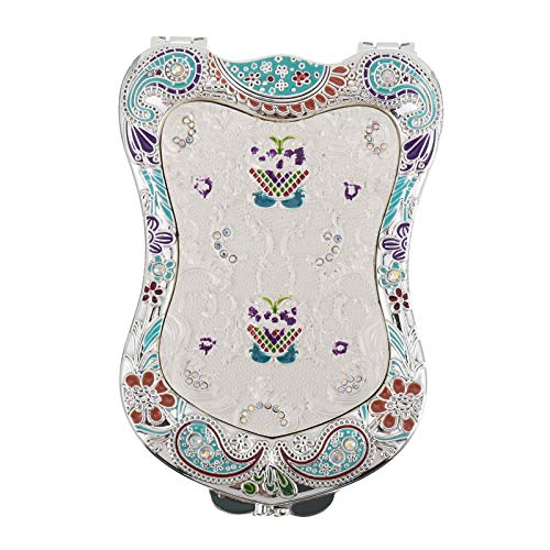 Vintage Antique Compact Mirror for Makeup - FOMIYES Small Travel Purse Mirror with Elegant Design | Perfect for Travel, Bridal Makeup & Everyday Touch-Ups