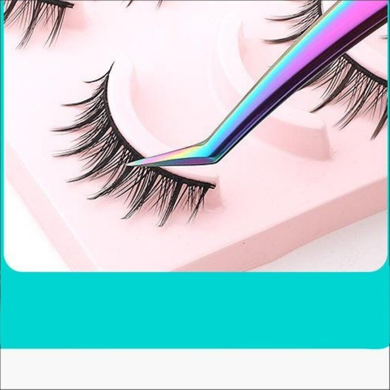 Professional Hair Removal & Eyelash Extension Tweezers - Colorful Titanium Beauty Tools for Eyebrow Shaping, False Eyelash Application & Grafting | Perfect for Salon, Home Use & Makeup Artists