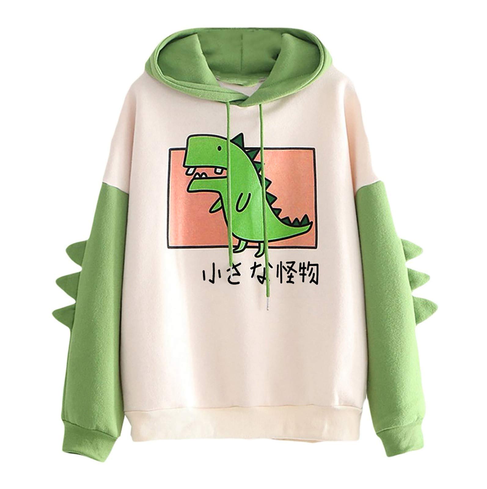 TARIENDY Women's Cute Dinosaur Graphic Hoodie - Long Sleeve Pullover Sweatshirt for Teen Girls & Juniors, Perfect for Casual Wear, School, and Outdoor Activities