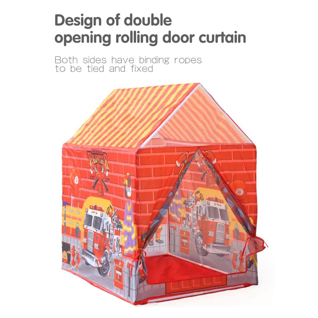 Kids Play Tent - Indoor & Outdoor Wigwam Teepee for Boys & Girls - Perfect for Camping, Pretend Play, and Firefighter Role Play - Great Gift for Children