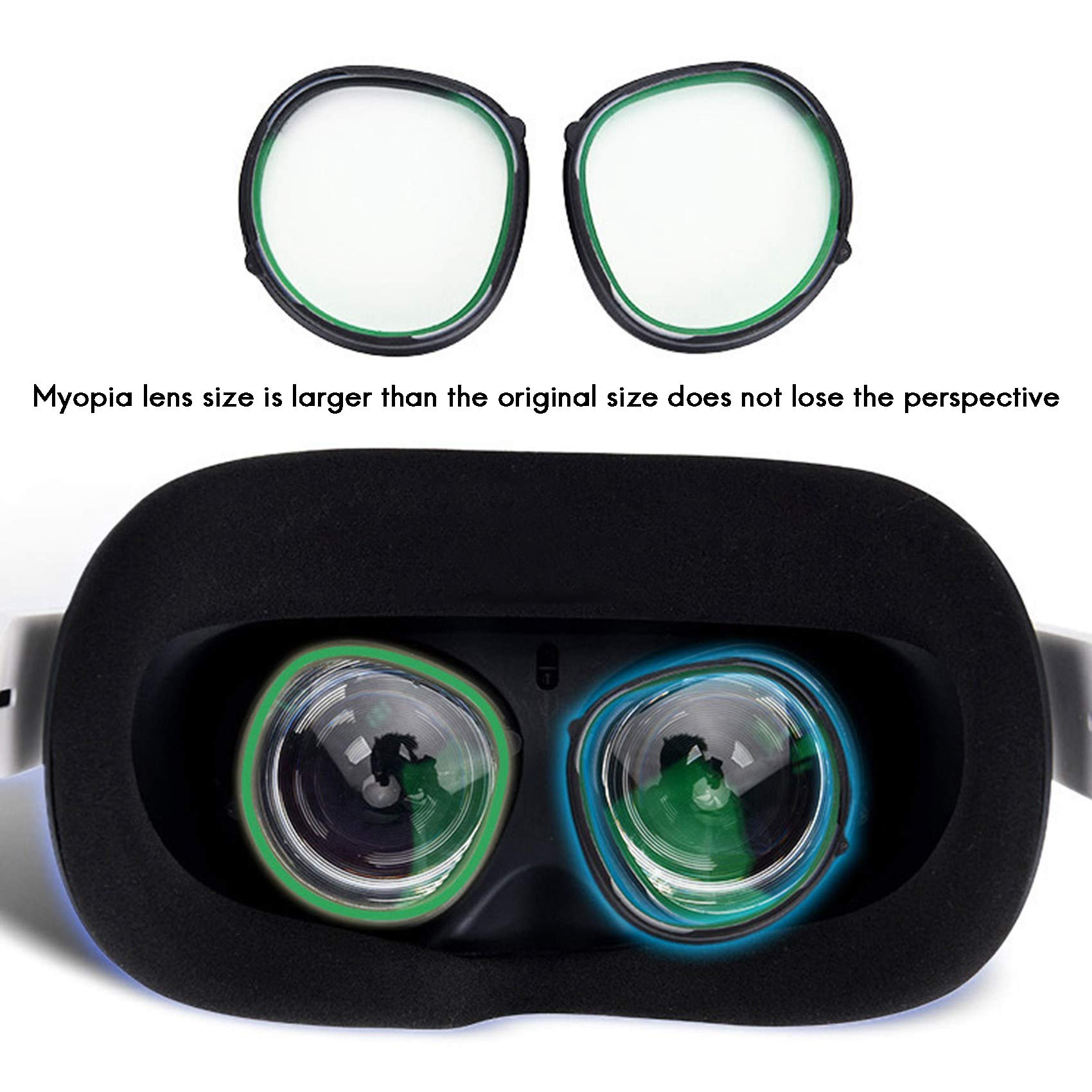 Blue Light Blocking Magnetic Glasses for VR Headsets - 0 Degree Anti-Glare Lens, Comfortable & Stylish Gaming Accessories for PC, Console & VR Gaming Sessions