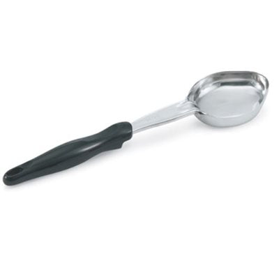 Vollrath 5 Oz Solid Oval Spoodle with Black Handle - Perfect for Professional Kitchens, Restaurants, and Home Cooking