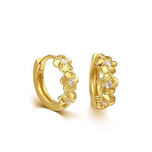 Hoop-Blossom-Gold