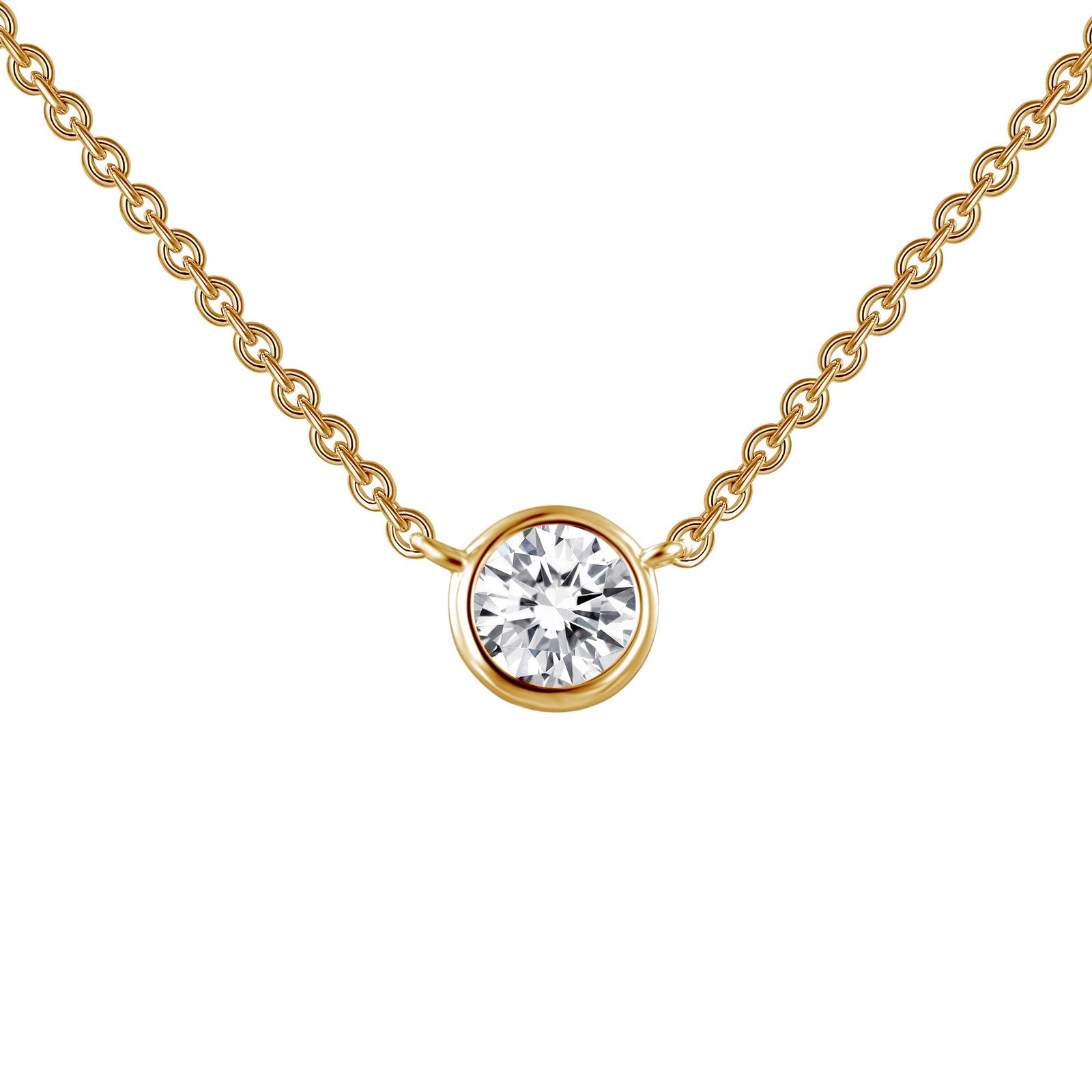 0.46 CTW Solitaire Diamond Necklace for Women - Elegant Pendant Jewelry Gift for Anniversary, Valentine's Day & Special Occasions