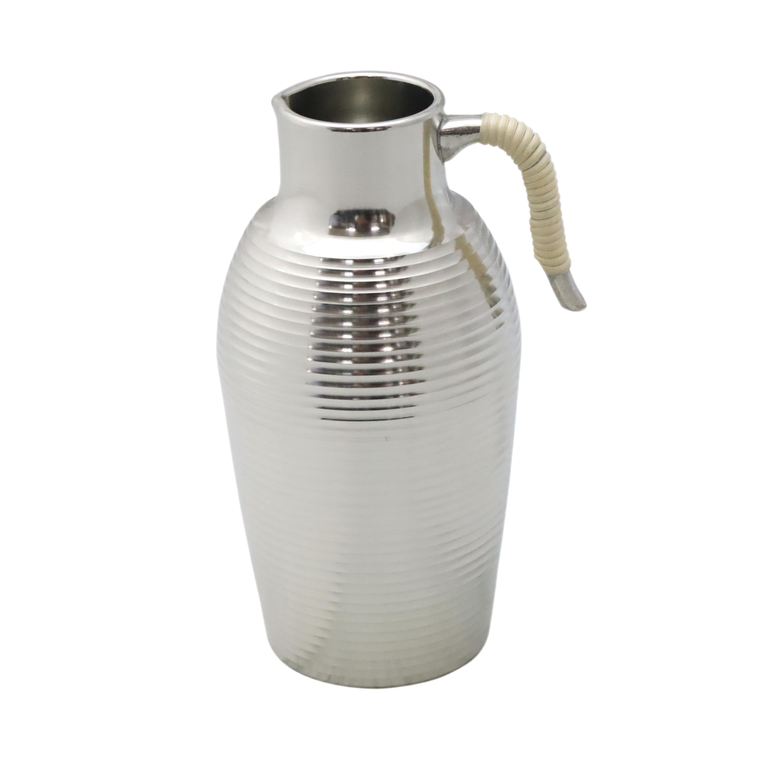 Premium Osaka Tin Ware (Suzuki) Traditional Japanese Round Shoulder Sake Bottle - Hot Sake Serving Set with Gift Wrapping - Perfect for Japanese Tea Ceremonies, Dinner Parties & Special Occasions