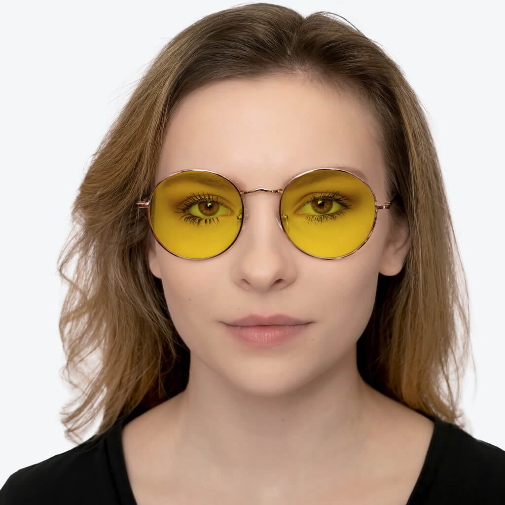 DayMax Elton Gold Reading Glasses for Women & Men - Lightweight & Stylish Readers for Reading, Working & Computer Use