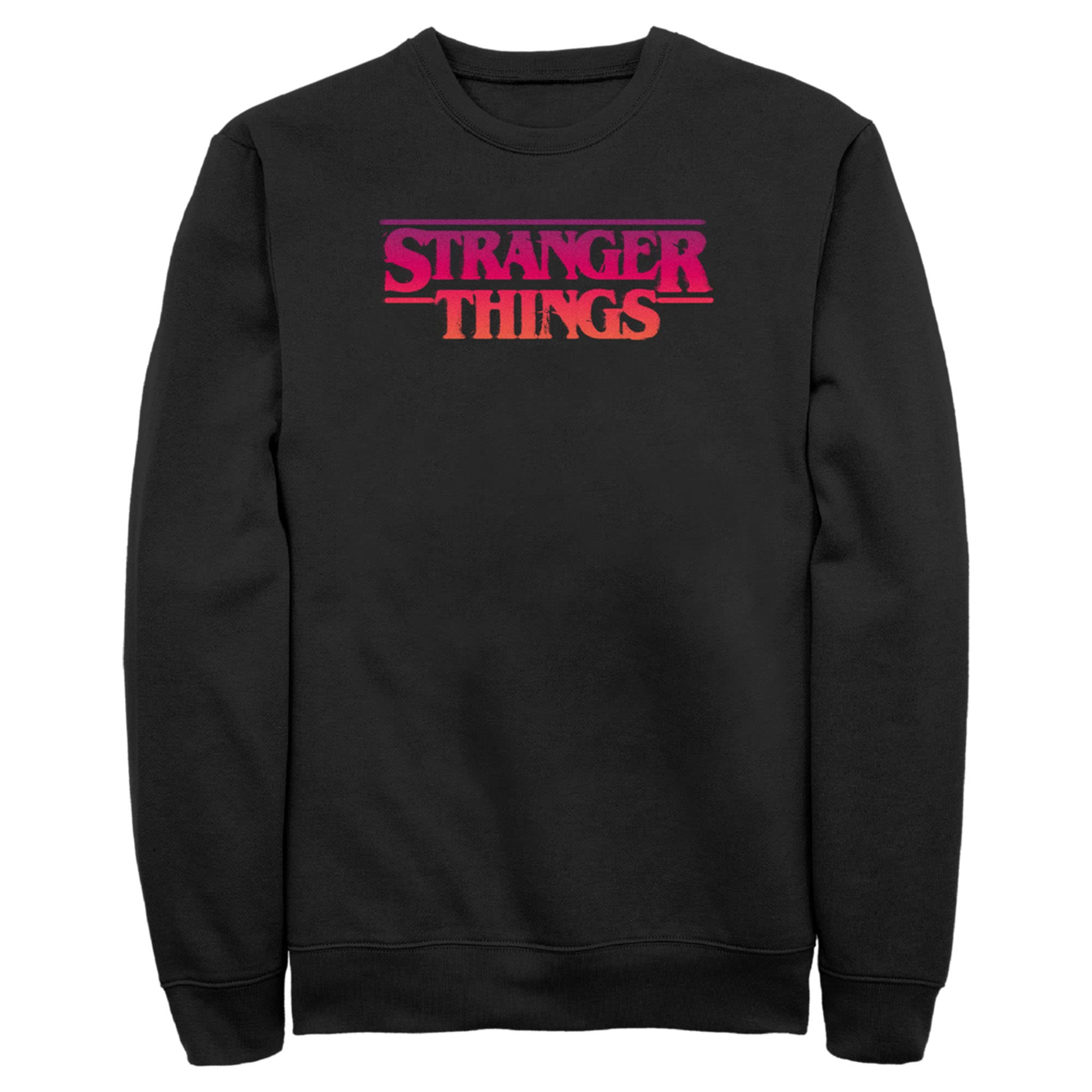 Stranger Things Pink Logo Sweatshirt for Men - Casual Wear & Gifts