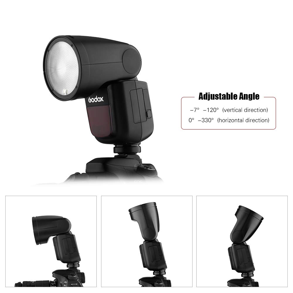 Godox V1O Professional Round Head Camera Flash Speedlite - Wireless 2.4G TTL Flash for Olympus Cameras - Perfect for Wedding, Portrait & Studio Photography - Ideal for Low Light Events & Professional Photo Shoots