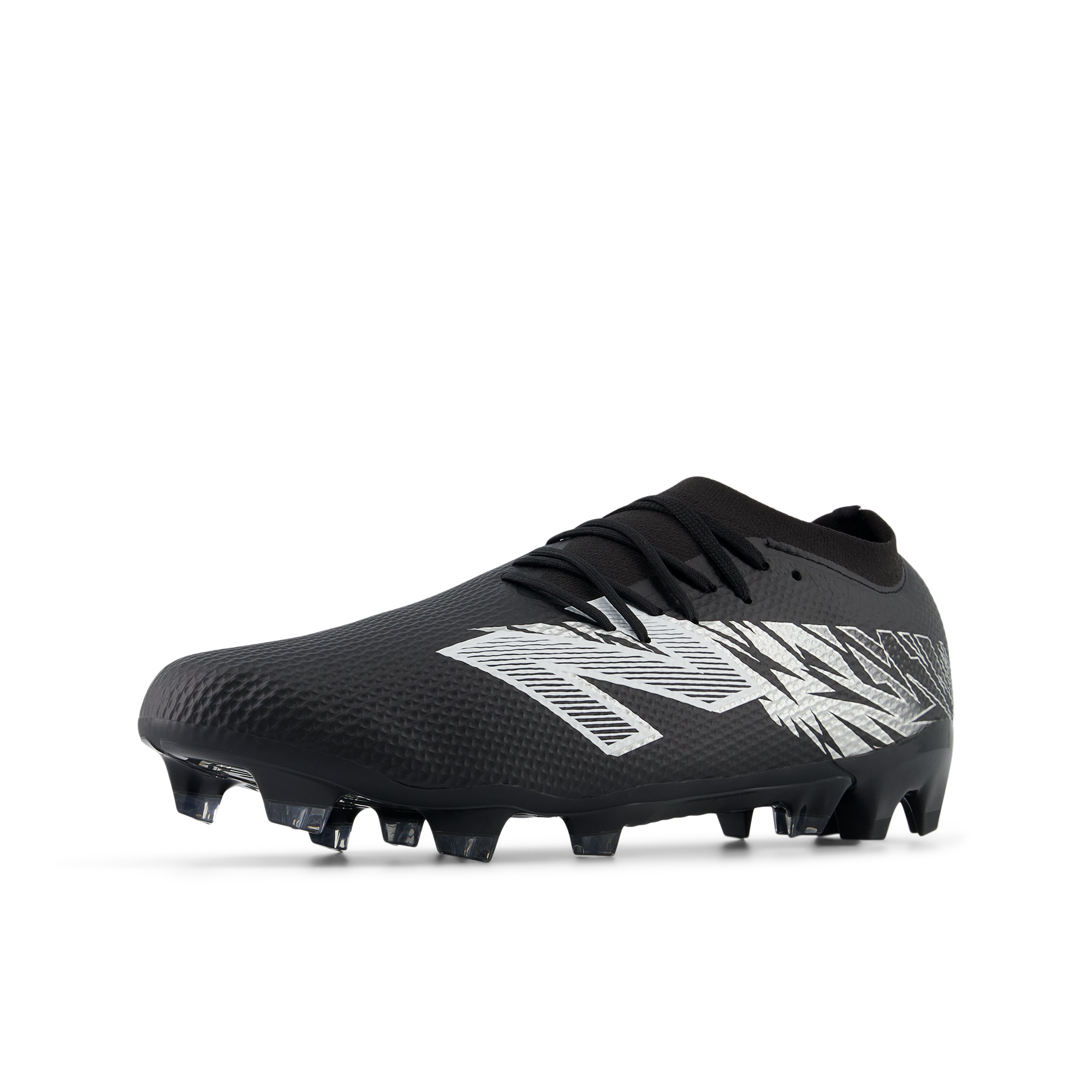 New Balance Furon Team FG V8 2E Wide Football Cleats for Men - Black/Silver Soccer Shoes for Firm Ground - Perfect for Competitive Matches & Training Sessions