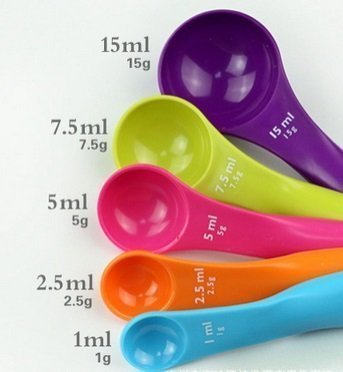 NYRWANA Colorful Measuring Spoons Set - 6-Piece Stainless Steel Kitchen Measuring Spoons for Cooking, Baking & Meal Prep | Perfect for Measuring Dry & Liquid Ingredients