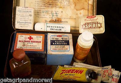 Vintage WWII 1942 Boy Scouts of America Official First Aid Kit - Authentic Antique Collectible for Military Memorabilia & Historical Reenactments