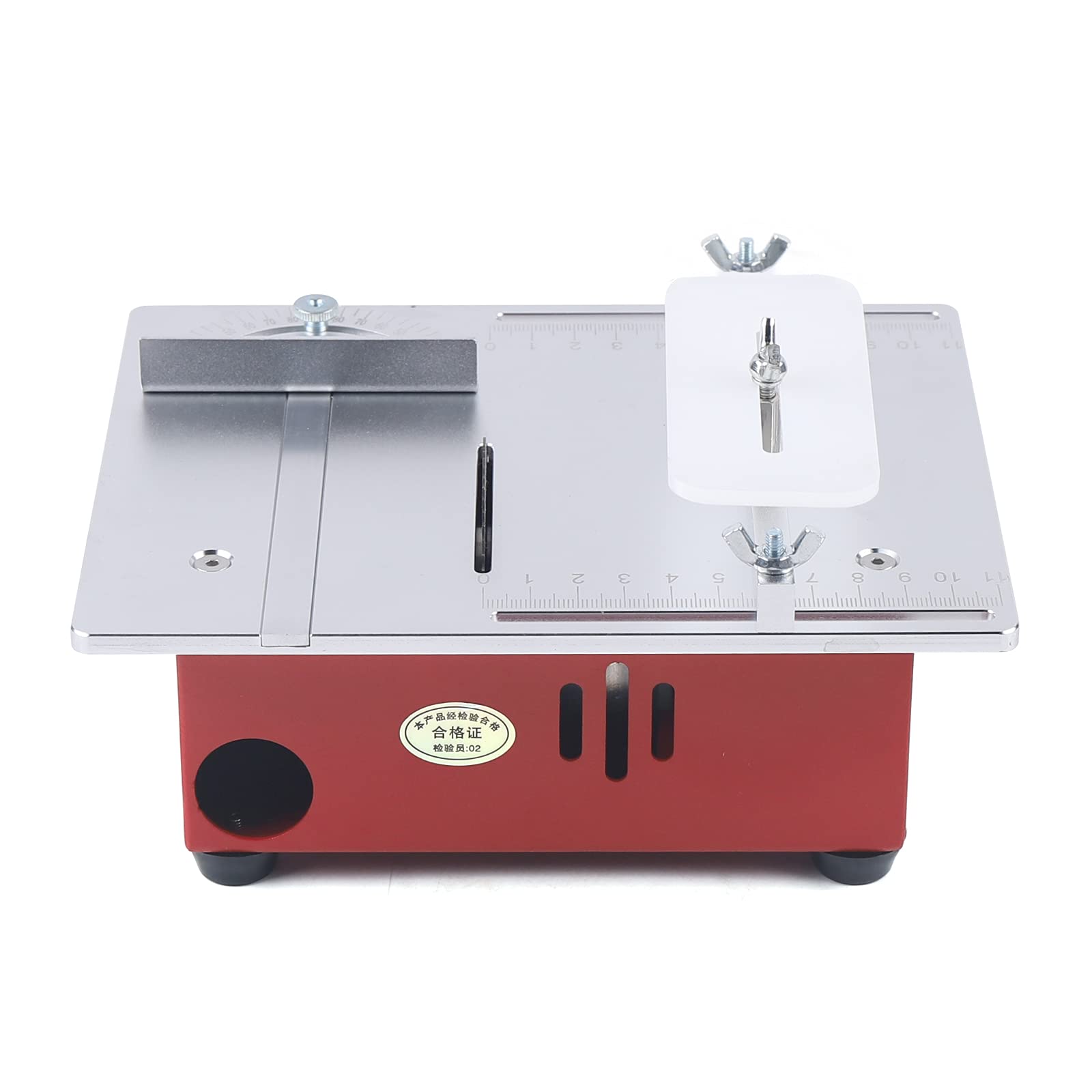 DNYSYSJ 96W Mini Table Saw for Wood, Metal & Plastic - DIY Cutting Tool for Home & Workshop