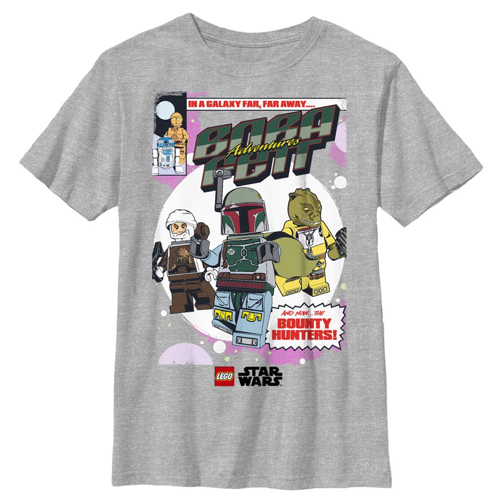 **Lego Star Wars Boba Fett Bounty Hunter Boys Short Sleeve T-Shirt - Kids Graphic Tee for Star Wars Fans - Perfect for Cosplay, Birthday Gifts & Everyday Wear**