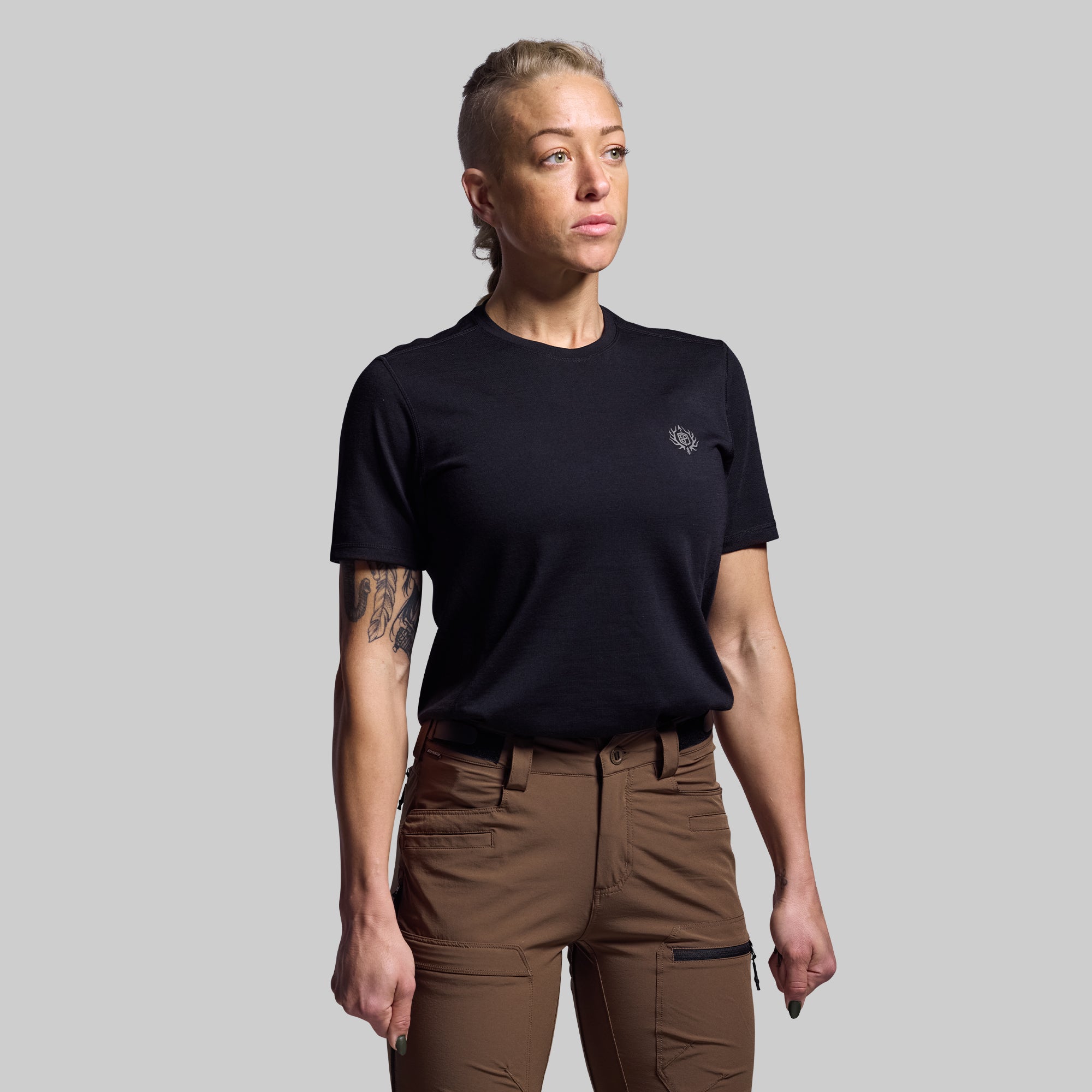 Ridgeline Tee 165 - Premium Black Cotton T-Shirt for Men | Comfortable Casual Wear for Outdoor Activities & Everyday Use