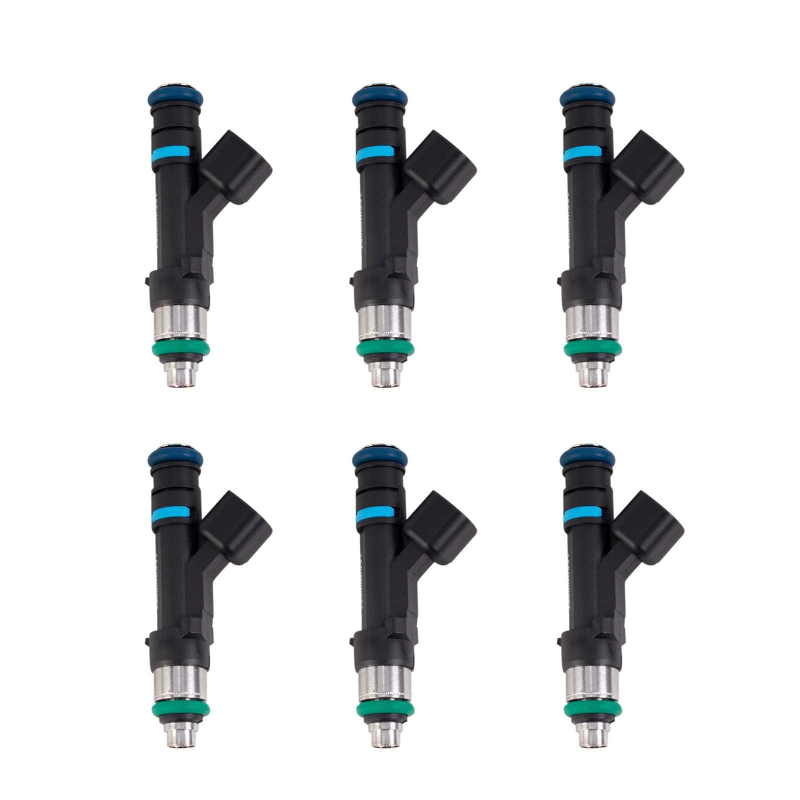 TRQ Fuel Injector Set of 6 Kit - Compatible with Dodge Jeep Ram Mitsubishi Pickup 3.7L V6 Engine - Replacement for Improved Fuel Efficiency & Performance - Ideal for Off-Roading, Towing & Daily Driving