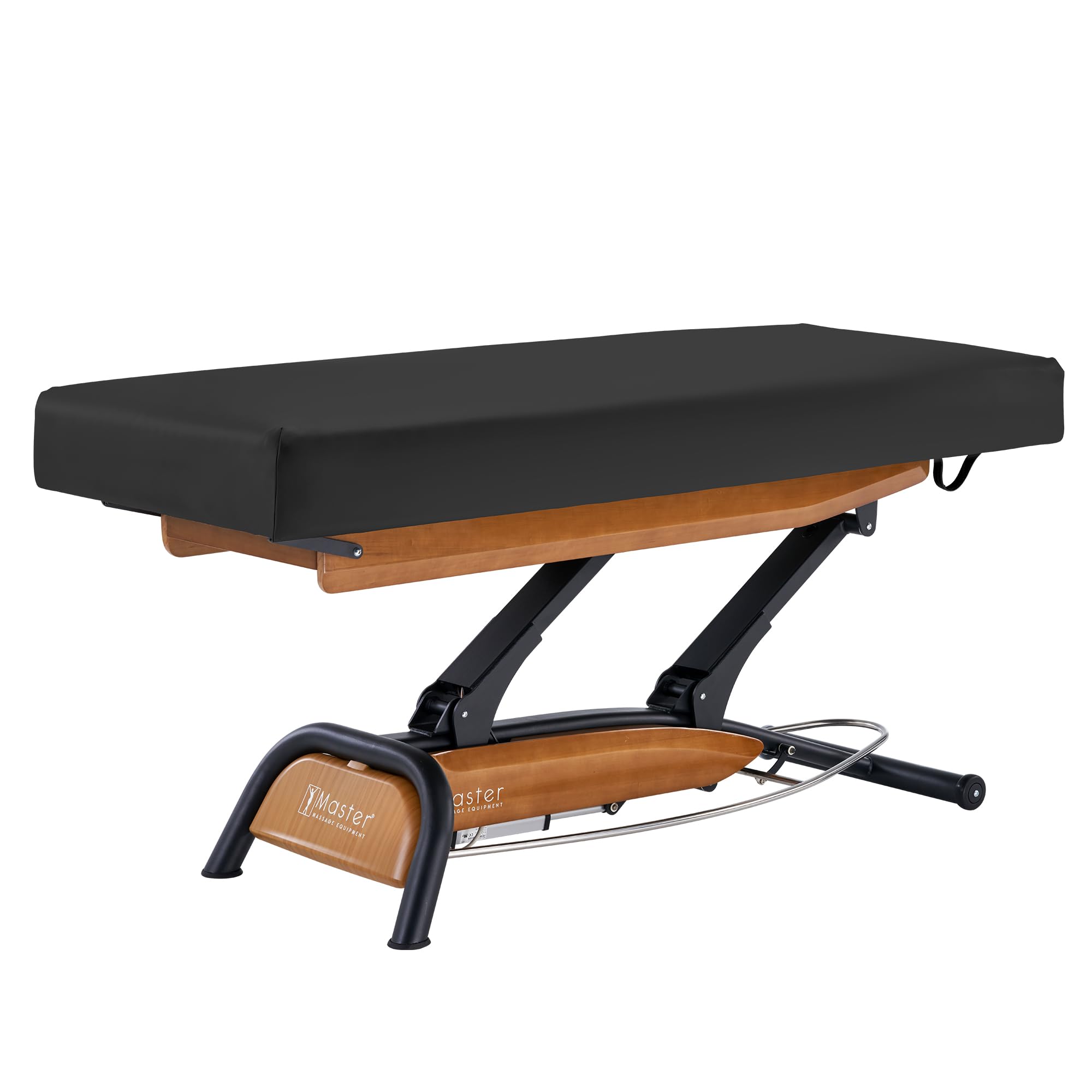 Premium Adjustable Spa Massage Bed - Luxury Oak Frame with Black Cover for Salon & Beauty Treatments | Ideal for Massage Therapy, Facial Treatments & Relaxation