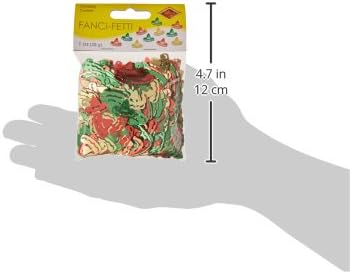 12 Pack Beistle Fiesta Confetti Sombreros - Red, Gold & Green Party Hats (1 Oz per Pack) - Perfect for Cinco de Mayo, Birthday Parties & Mexican Themed Events