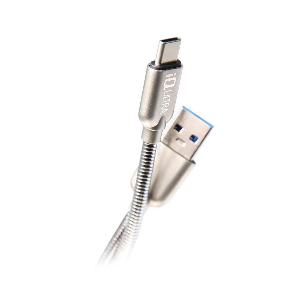 Durable 4ft USB Type C Metal Cable - Fast Charging & Data Sync for Smartphones, Tablets & Laptops - Perfect for Home, Office & Travel Use