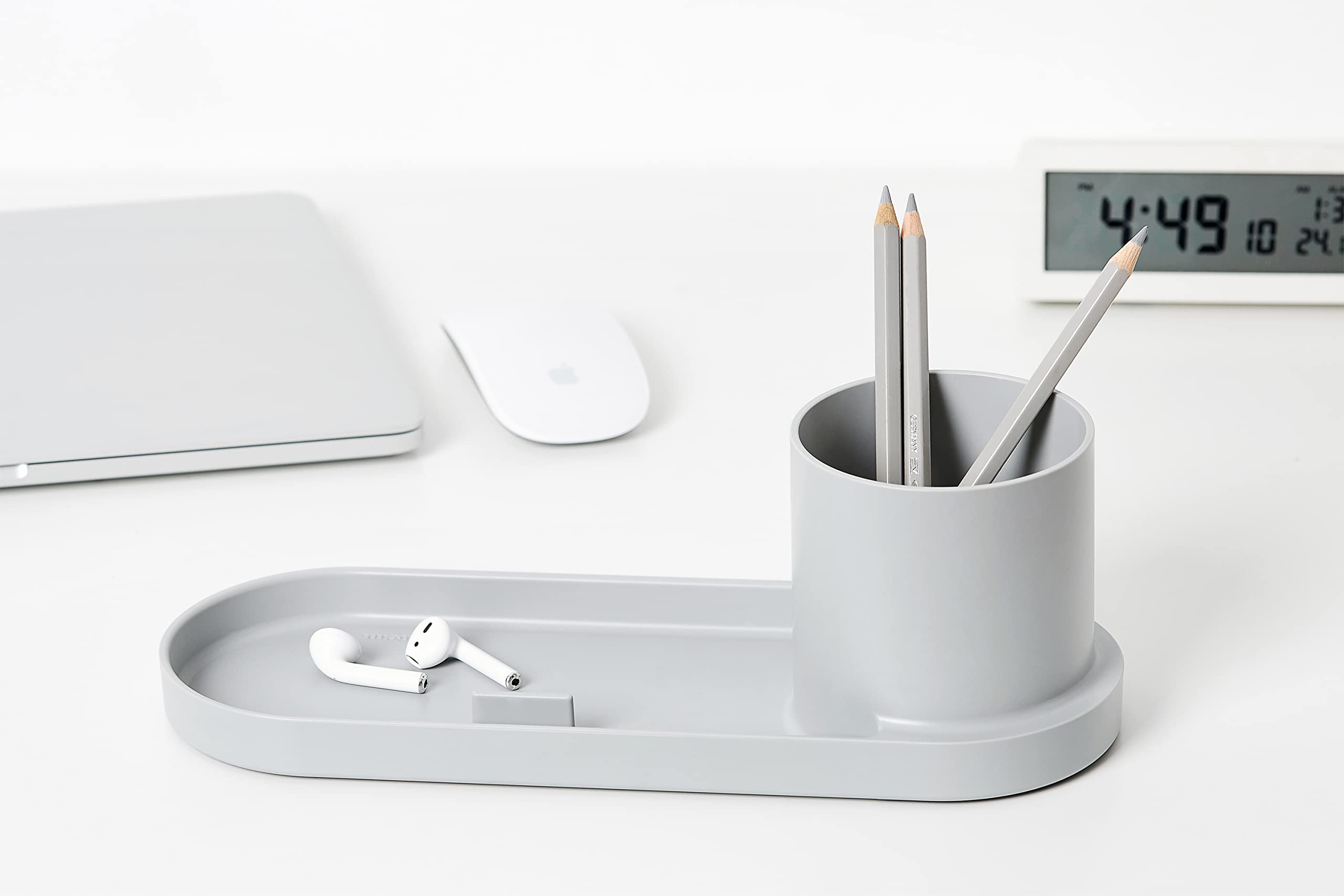 Litem Holder Tray - Organize Pens, Cell Phone, Wallet & Keys - Perfect for Office Desk, Nightstand & Entryway Organization