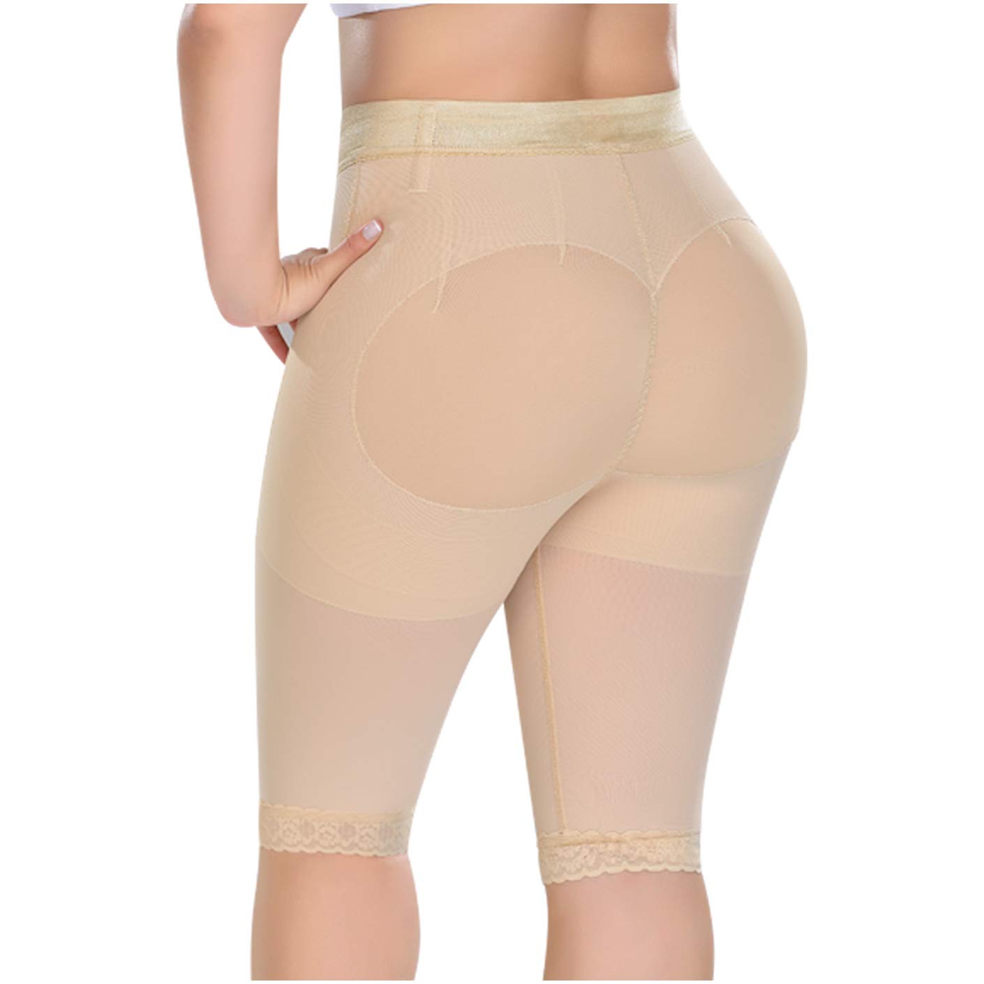 M&D 0323 Women's Butt Lifter Slimmer Shorts - Shapewear for Instant Booty Lift & Waist Toning | High Waisted Fajas Levanta Cola for Workout, Yoga & Everyday Wear