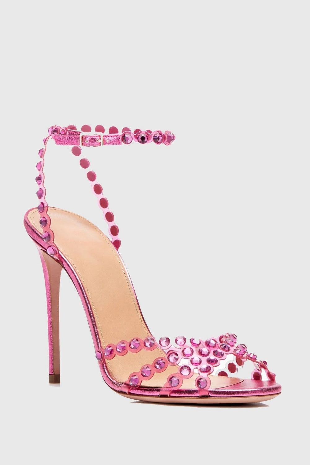 Astasia Rhinestone Embellished High Heels for Women - Elegant Pink Party Shoes for Weddings, Prom & Evening Events