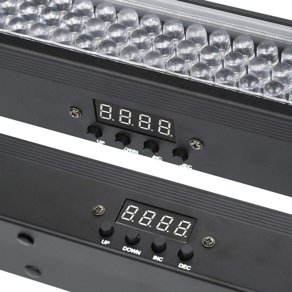 TC-Home 2-Pack 252 LED Wall Wash Lights - RGB DMX512 Stage Lighting Bar with Sound Control for DJ Parties, Concerts, and Nightclubs | Perfect for Stage Backdrops, Wall Grazing, and Event Lighting Effects