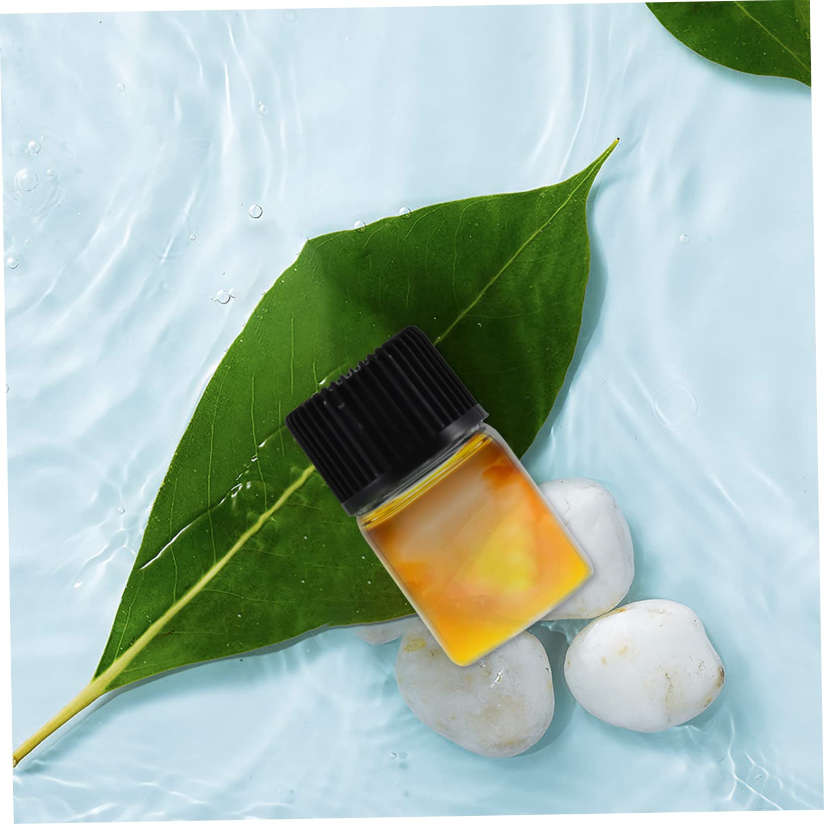 CIYODO 36-Pack 2ml Glass Essential Oil Bottles - Travel Size, Leakproof & Airless - Perfect for Aromatherapy, DIY Skincare, and Toiletries Organization