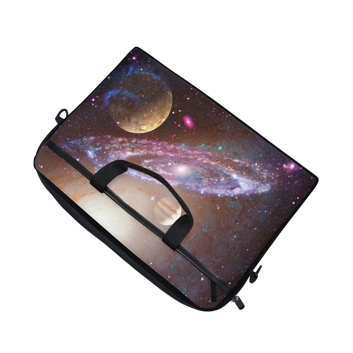 **QMXO 14-14.5 Inch Laptop Sleeve Case - Galaxy Planet Space Design, Protective Shoulder Bag for MacBook, Dell, HP - Perfect for Office, Travel & School (Men & Women)**
