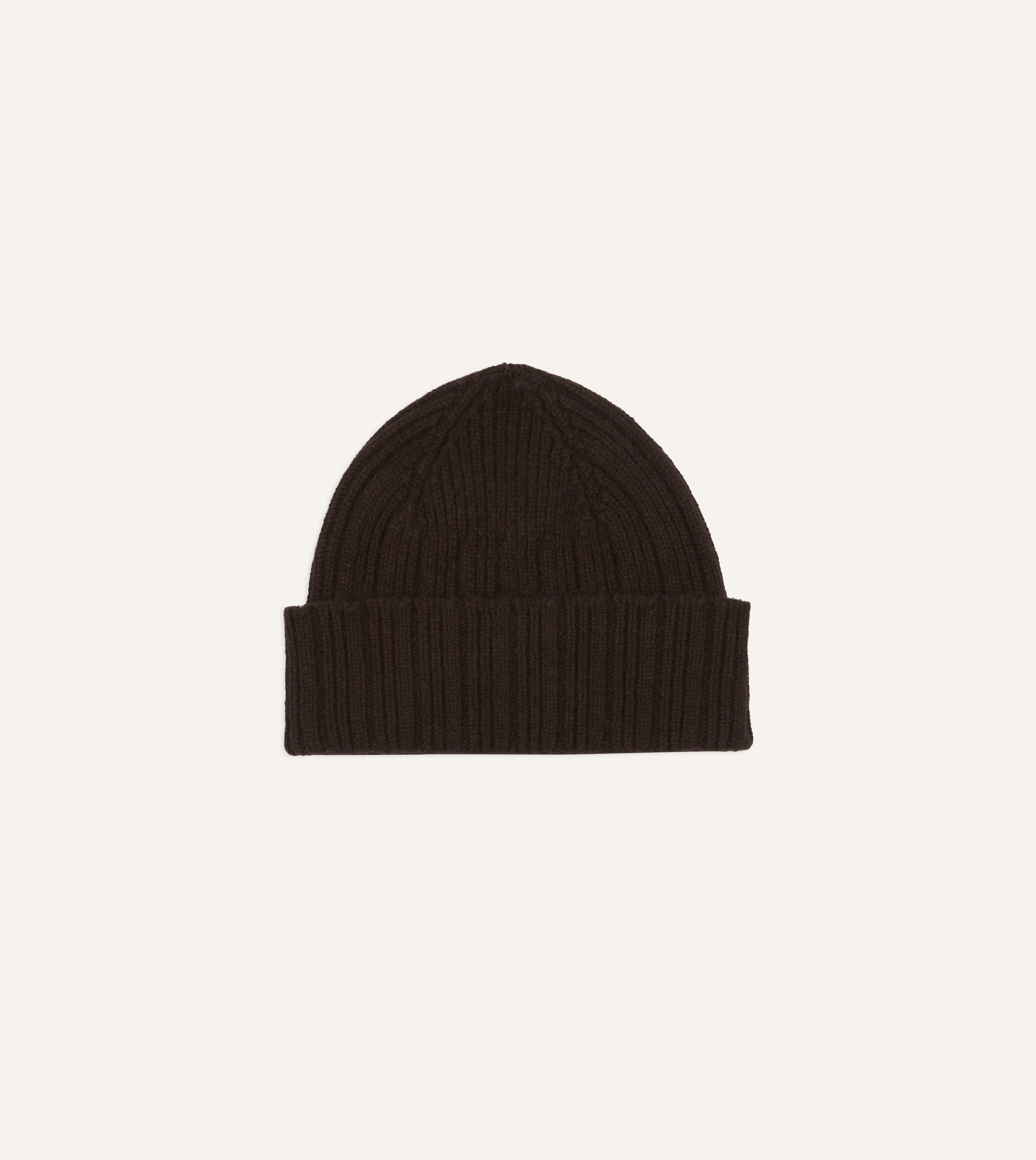 Cozy Brown Angora Lambswool Ribbed Knit Beanie Hat for Women & Men - Winter Warm Wool Cap for Cold Weather, Outdoor Activities & Fashion Accessories