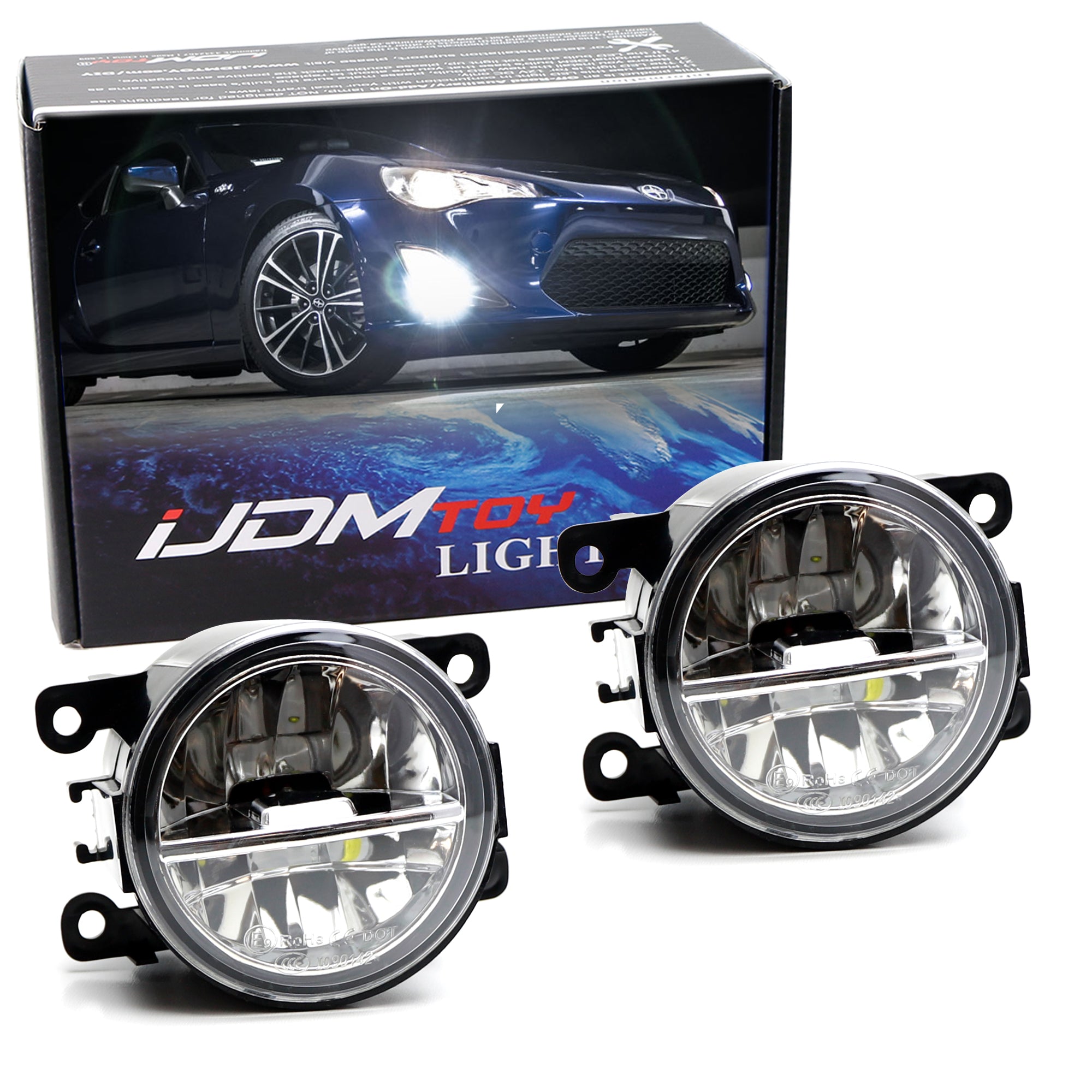 10W High Power LED Driving Fog Light - Compatible with Acura, Honda, Nissan, Infiniti, Subaru, Ford | Durable Off-Road & Night Driving Lights for Enhanced Visibility & Safety