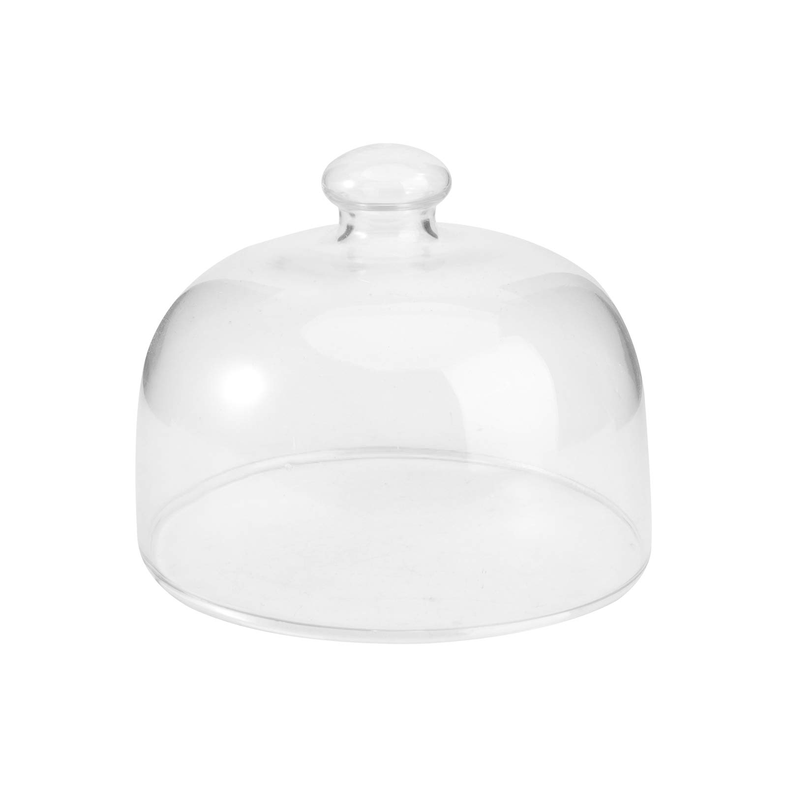 Cabilock 10-Inch Clear Glass Cake Dome with Lid - Round Cake Cover for Baking, Dessert Display, and Food Protection - Perfect for Home Kitchen, Party Serving, and Bakery Showcase