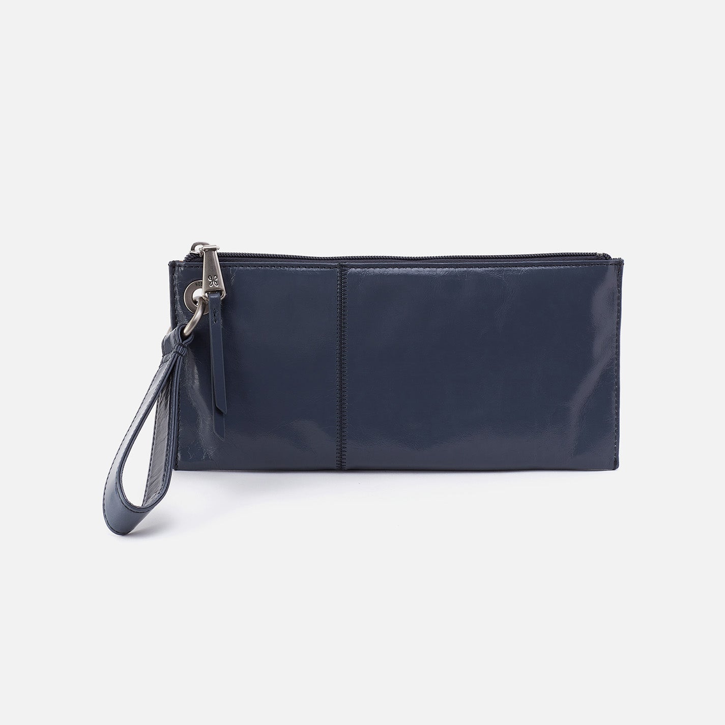 Vida Polished Leather Wristlet - Blue Stone Crossbody Clutch for Women | Perfect for Evening Parties, Weddings & Date Nights
