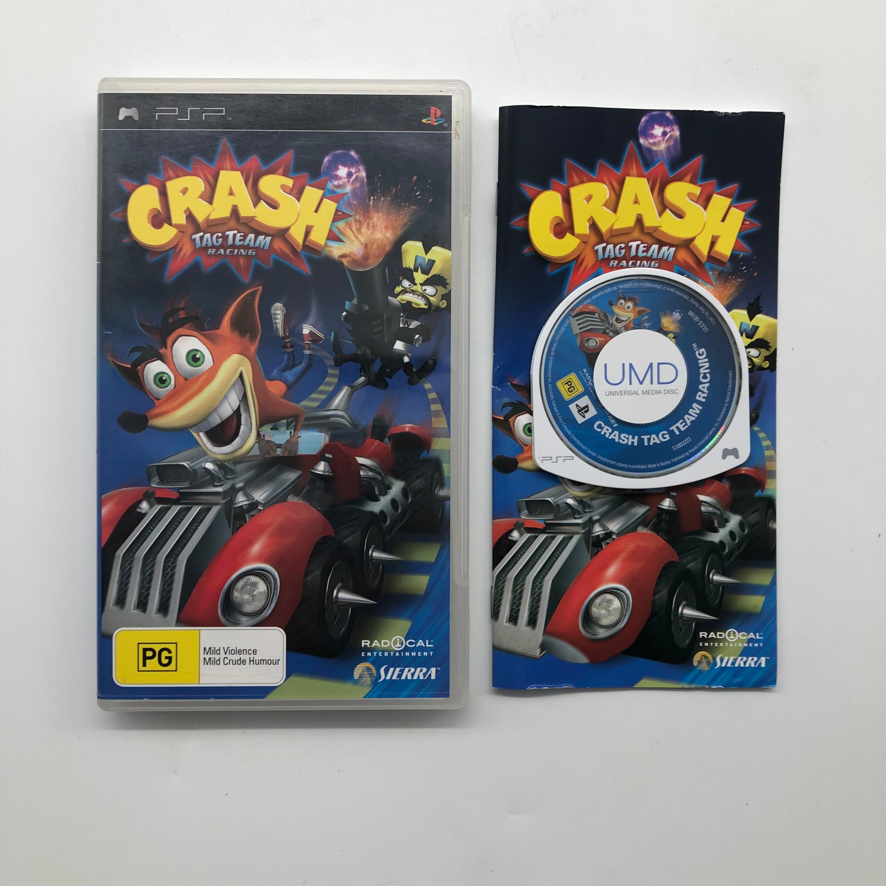 Crash Tag Team Racing PSP Game for Playstation Portable - Complete with Manual - Fun Racing Adventure for Kids & Adults