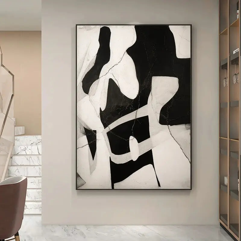 Abstract Tranquility Art Painting - Modern Wall Decor for Living Room & Bedroom - Handmade Canvas Artwork #WS006 | Perfect for Home, Office & Meditation Spaces