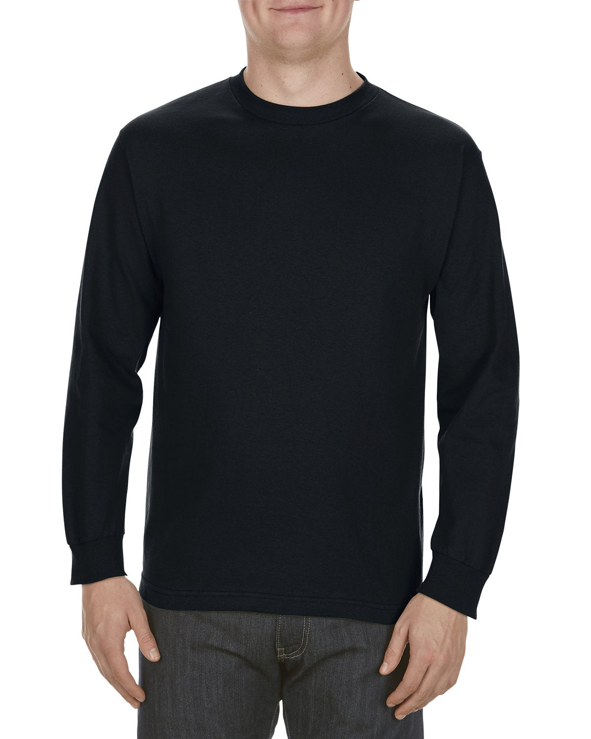 Alstyle AL1304 Adult 6.0 oz. 100% Cotton Long Sleeve T-Shirt for Men & Women - Comfortable Casual Wear for Everyday, Work, and Layering