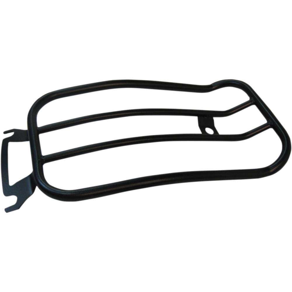 Motherwell MWL-430B 7 Inch Solo Luggage Rack - Matte Black Heavy Duty Motorcycle Rear Rack for Touring, Camping & Commuting