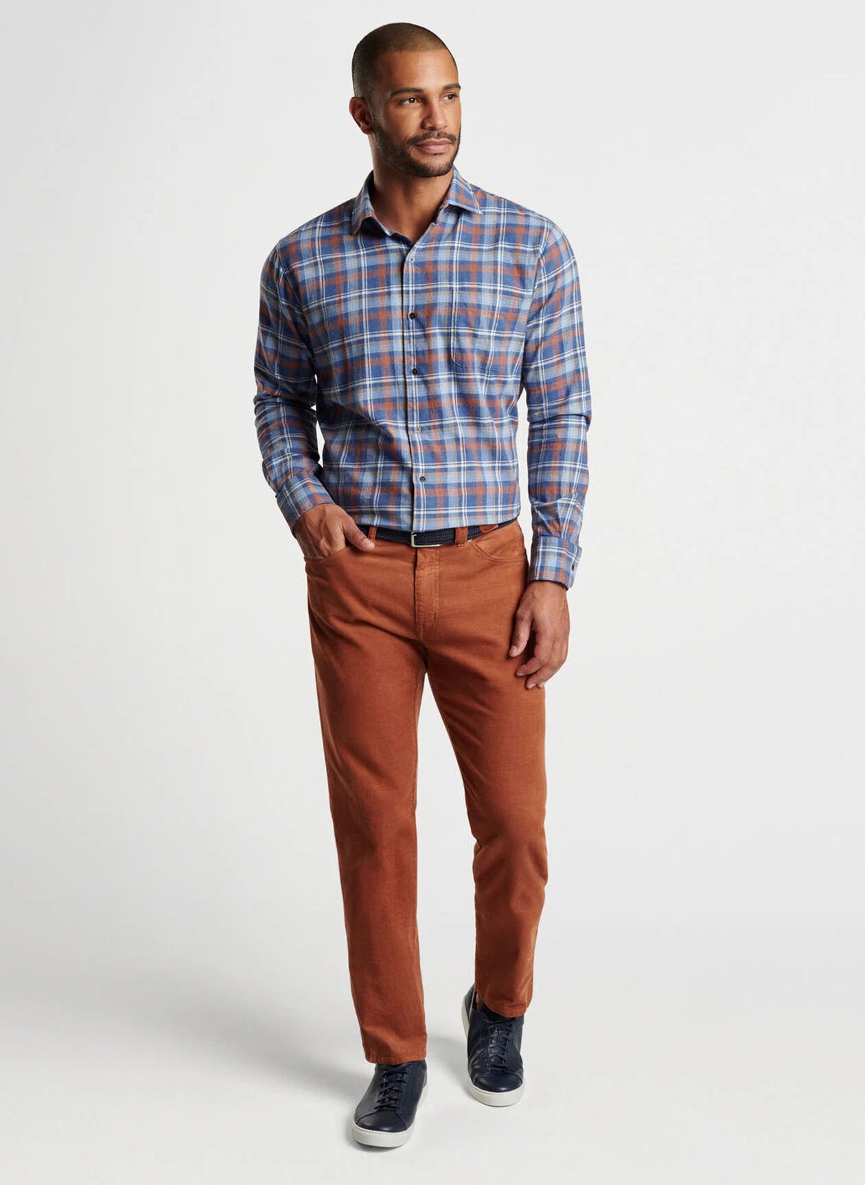 PETER MILLAR Men's Corduroy 5-Pocket Pants - Comfortable & Stylish Casual Trousers for Work, Travel & Everyday Wear