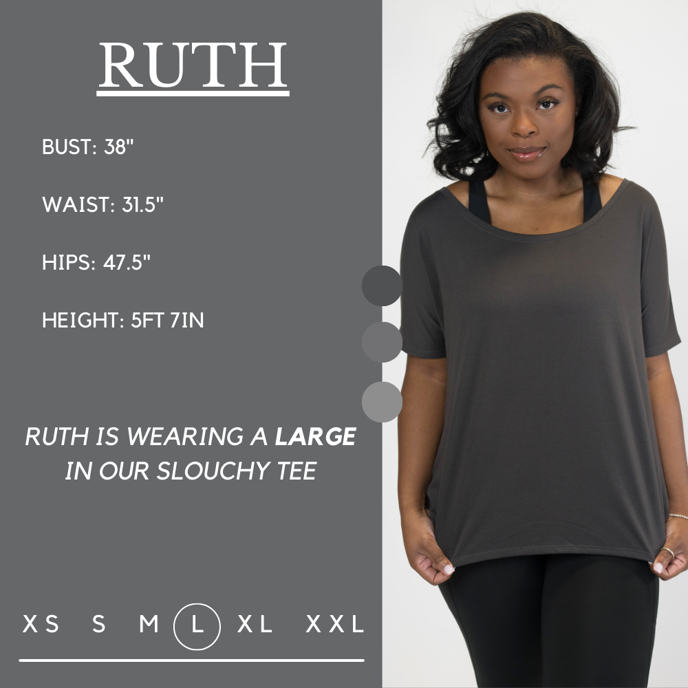 Comfy Slouchy T-Shirt for Women - Soft Relaxed Fit Grey Tee | Casual Everyday Wear, Lounge & Outfits