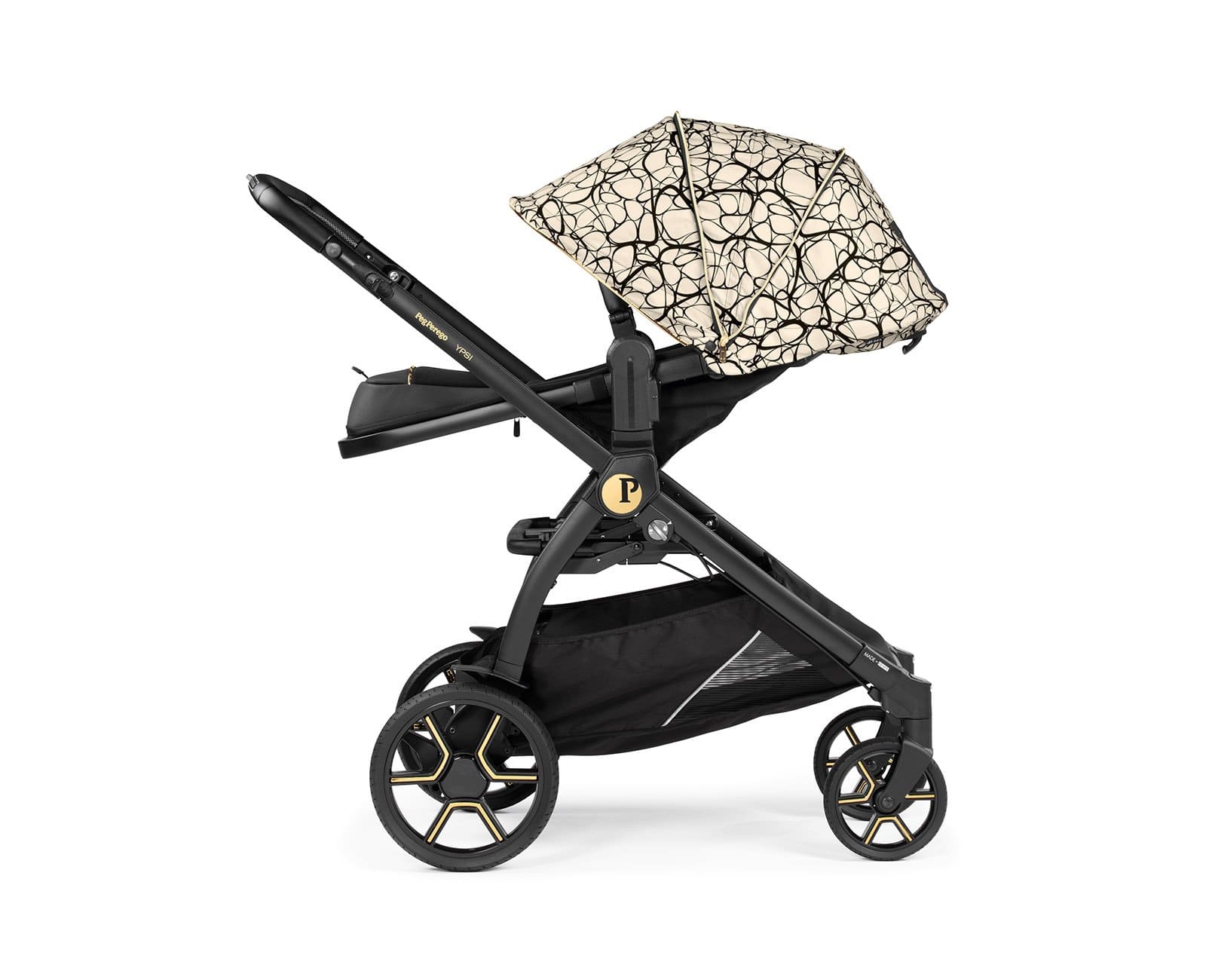 Peg Perego YPSI Lightweight Stroller for Toddlers - Compact, Foldable Baby Stroller with Adjustable Canopy | Perfect for Travel, Shopping & Daily Walks